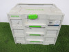 Festool 3 Drawer Sortainer with Contents of Assorted Screws.