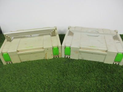 2 x Festool Systainer Storage Boxes.