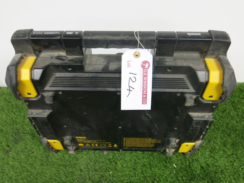 DeWalt T Stak Connect DAB Site Radio with Mains & Battery Power. NOTE: requires battery.
