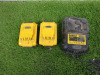 Set of 4 x DeWalt Cordless Brushless Power Tools to include: 1 x DCP580 Planer, 1 x DCS367 Reciprocating Saw, 1 x DCH273 SDS Hammer Drill & 1 x DCG412V Angle Grinder. Comes with 2 x Batteries & 1 x Charger. - 9