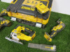 Set of 4 x DeWalt Cordless Brushless Power Tools with Case to Include: DCS334 Jigsaw, DCS355 Multi Tool, DCD796 Drill, DCF787 Impact Driver with Set of Drill Bits & 1 x 18V 4AH Battery. NOTE: requires charger & additional batteries. - 3