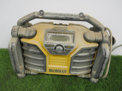 DeWalt Cordless DCR017 Radio. NOTE: requires battery.