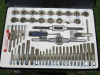 Tap & Di Set in Black Metal Carry Case. - 2
