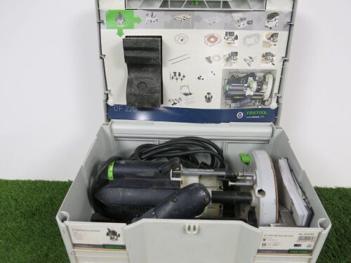 Festool DF2200EB+ 240V Router. Comes with Carry Case, Manual & Power Supply.