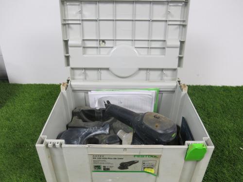 Festool Rotex RD150 FEQ 240v Orbital Sander. Comes with Carry Case. NOTE: requires power supply.