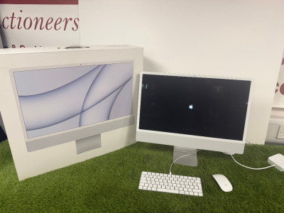 Apple 24" Widsecreen Retina 4.5K LED Backlit Display, Model A2438. 8 Core CPU, 16GB Memory, 1TB SSD. Comes in Original Box with Wireless Mouse & Keyboard.