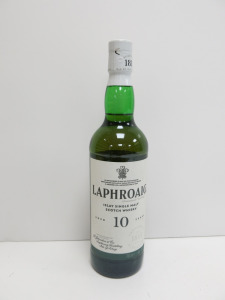 Laphroaig 10 Yrs Islay Single Malt Whisky, 70cl.