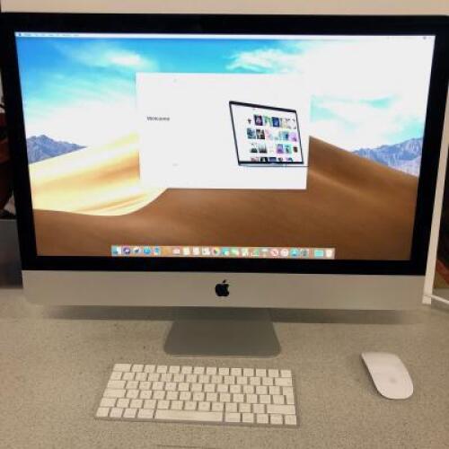 Apple iMac 27" 5K Display, Intel Core i5 3.4GHz, 8GB RAM, 1TB Fusion Drive. Radeon Pro 570 4 GB. Comes with Apple Keyboard, Mouse & Power Supply.