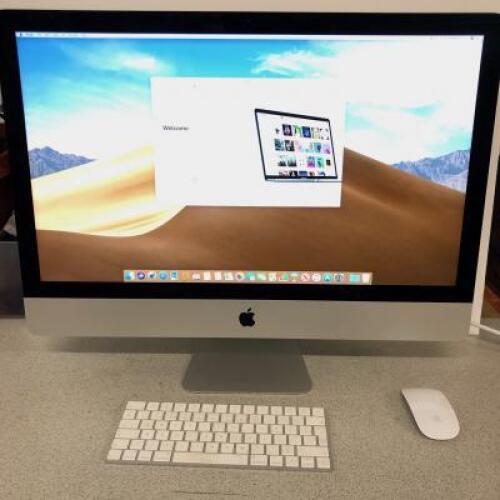 Apple iMac 27" 5K Display, Intel Core i5 3.4GHz, 8GB RAM, 1TB Fusion Drive. Radeon Pro 570 4 GB. Comes with Apple Keyboard, Mouse & Power Supply.