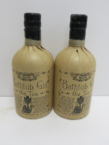 2 x Bottles of Ableforths Bathtub Gin, 50cl.
