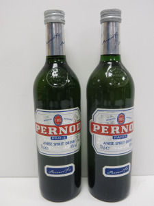 2 x Bottles of Pernod, 70cl.