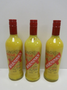 3 x Bottles of Warninks Advocaat, 70cl.