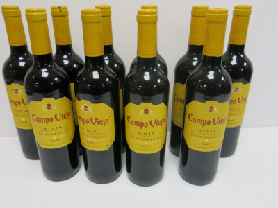 17 x Bottles of Campo Viejo Rioja Tempranillo Red Wine, 2021, 75cl.