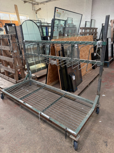 3 x Assorted Mobile Sheet Material Trolley's.