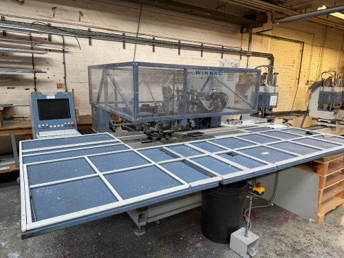 Rotox EKA 379 CNC Corner Transom Cleaner, S/N 379 6039, DOM 06/2002.