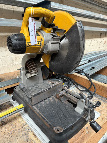 DeWalt, DW872 Metal Cutting Chop Saw, S/N 301509. NOTE: requires wiring (A/F).