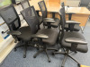 Set of 6 x Moventi Office Swivel Chairs with Mesh Back & Hopsack Padded Seat. - 2