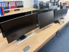 9 x Assorted PC Monitors to Include: Samsung 28" (U28E570DSL), Samsung 32" Curved Screen (327D590CS), Philips 27" (272E1), HP 27" (M27fw), HP Eye Ease 23" (E23G4 FHD) & 4 x Other Samsung, Benq, Hanns-G & Asus. - 2