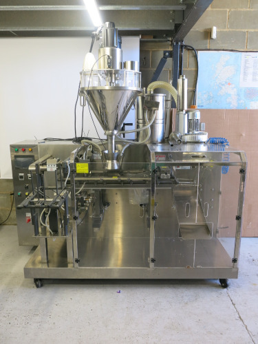 Semi-Automatic Commercial Single Head Powder/Dried Goods Filling & Bagging Machine, Size H240 x W210 x D140cm.