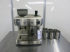 Breville Barista Max Espresso Coffee Machine. Comes with 6 x Stainless Steel Jugs.