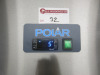 Polar Stainless Steel Double Door Upright Freezer, Model G595-02, S/N 22044698. Size H200 x W135 x D81cm. - 2