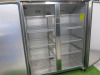 Polar Stainless Steel Double Door Upright Fridge, Model G594-02, S/N 22044626. Size H200 x W135 x D81cm. - 3