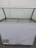 Tefcold Mobile Ice Cream Freezer with Curved Glass Top, Model ICP300SCE. Size H130 x W100 x D64cm. - 4