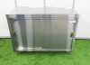 Vogue Stainless Steel 2 Sliding Door Cupboard. Size H90 x W120 x D60cm.
