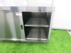 Vogue Stainless Steel 2 Sliding Door Cupboard. Size H90 x W120 x D60cm. - 3