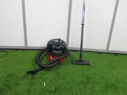 Numatic Henry Vacuum Cleaner, Model HVR160. Comes with Attachments (As Viewed/Pictured).