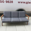 3 Pieces of Ikea Ekenaset Furniture & Upholstered in Grey Fabric to Include: 1 x 3 Seater Sofa, 1 x Armchair & 1 x Bench. - 4