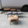 Lot of Caf&eacute; Furniture to Include: Set of 3 Coffee Tables, Set of 3 Low Stalls & 1 x Wicker Coffee Table. - 2