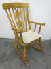 Varnished Wooden Rocking Chair - 2