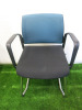 4 x Edge Design Canter Leaver Office Chairs on Chrome Base. Model KDMC52C-OMEGA66113, DOM 13/02/2018. - 5