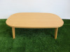 Light Oak Low Level Coffee Table. Size H33 x W110 x D70cm. - 2