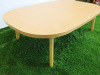 Light Oak Low Level Coffee Table. Size H33 x W110 x D70cm. - 3