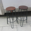 4 x Wooden Top Wire Framed Stalls, Size H77cm. - 5