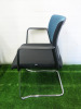 4 x Edge Design Canter Leaver Office Chairs on Chrome Base. Model KDMC52C-OMEGA66113, DOM 13/02/2018.