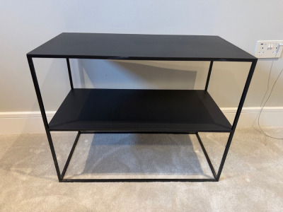Metal 2 Shelf Unit. Size H55 x W70 x D35cm.