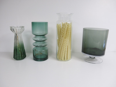 4 x Glass Plant Pots/Vases.