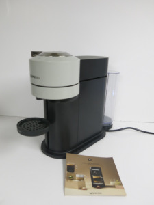 Nespresso Krups Coffee Maker, Model XN910 & Milk Frother, Model 3694 with Caffeteria.