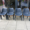 Set of Outside Stackable Furniture to Include: 4 x Ezpeleta One Tables, Size H70 x W70 x D70cm, 14 x Plastic Chairs in Grey & 10 x Grey Cushions. - 2