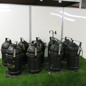 9 x Vision Par 64 Lanterns.