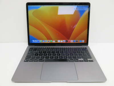 Apple 13" MacBook Air, Model A2337 (2020), S/N C02F401WQ72X. Ventura 13.7.4. Apple M1, 16GB Memory, 1TB SSD. Comes with PSU.