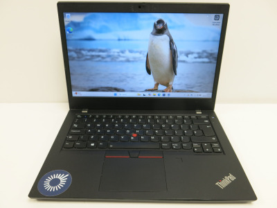 Lenovo 14" ThinkPad, Model L14 Gen 1. Running Windows 11 Pro. Intel Core i5-10210U, CPU @ 2.11GHz, 8GB RAM, 237GB HDD. Comes with PSU.