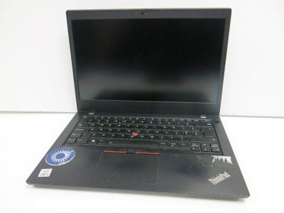 Lenovo 14" ThinkPad, Model L14 Gen 1. Comes with PSU. NOTE: no HDD, spares or repair.