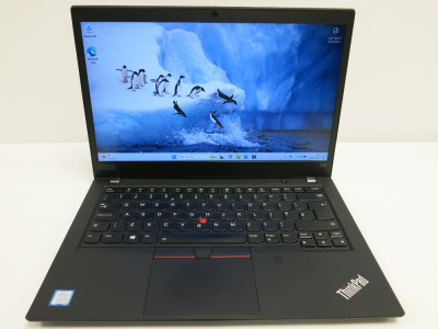 Lenovo 14" ThinkPad, Model T490. Running Windows 11 Pro. Intel Core i5-8265U, CPU @ 1.60GHz, 8GB RAM, 237GB HDD. Comes with PSU.