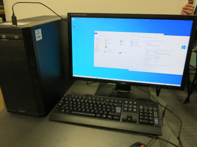 Zoostorm Fractal Design PC, Running Windows 10. Intel Core i3-4170, CPU @ 3.70GHz, 8GB RAM, 930GB HDD. Comes with Iiyama 24" Monitor, Model G-Master GE2488HS.