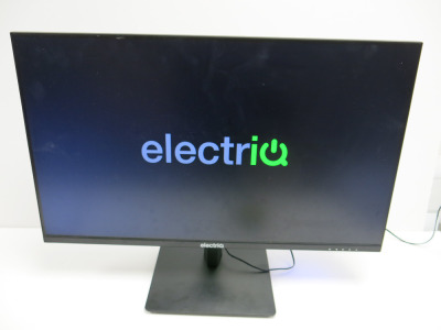 ElectriQ 27" LED Monitor, Model eiQ-27MF75l with Power Supply.