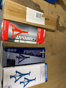 4 x Boxed Axle Stands, Various Makes as Viewed and Pictured.